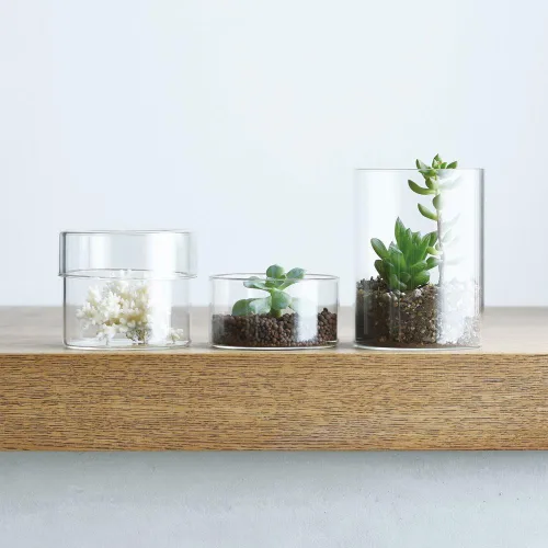 Vista 6 de KINTO 25761 SCHALE Glass Case 3.9 x 2.2 inches (100 x 55 mm), Clear