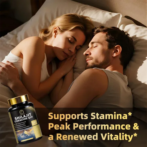 Vista 4 de Shilajit para hombres con musgo marino y ashwagandha, Hima*Layan Shilajit 12 en 1, suplementos de cápsulas con coenzima Q10, ácido fúlvico y ácido