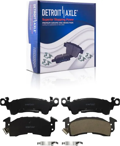 Vista 88 de Detroit Axle - Pastillas de Freno Delantero Izquierdo Reemplazo de Pinza de Disco para Dodge Ram 1500 Dakota Mitsubishi Raider - Juego de 3 piezas
