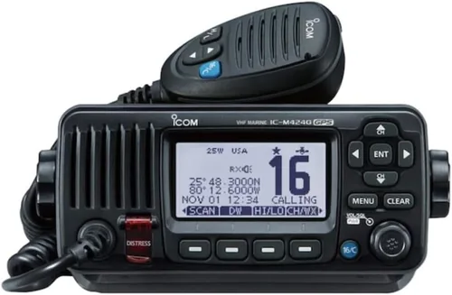 Vista 2 de ICOM Radio VHF de montaje fijo M424G 21 con GPS interno