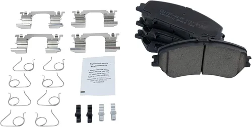 Vista 68 de TRQ Juego de pastillas de freno delantero y rotores con revestimiento de cerámica compatible con Jeep Compass Patriot 2017