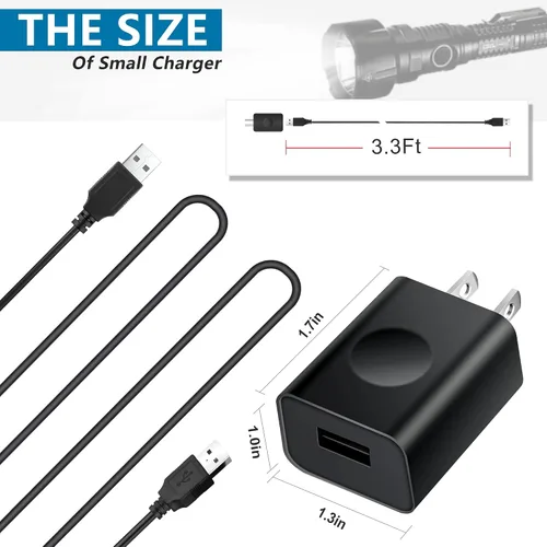 Vista 4 de Adaptador USB de 5 V para foco Stanley Fatmax SL10LEDS Adaptador USB de 5 V compatible con linternas Stanley Fatmax SL10LEDS, SL10LEDSL, TL450