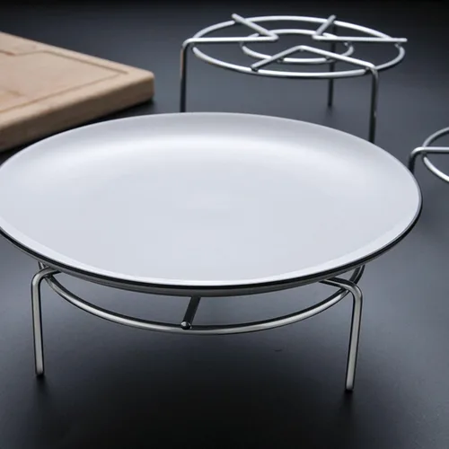 Vista 6 de Round Stainless Steel Steaming Rack, Multipurpose Cooking Trivet Stand, Removable Legs, Steamer Tray Insert for Pressure Cooker Stock Pot Oven Air