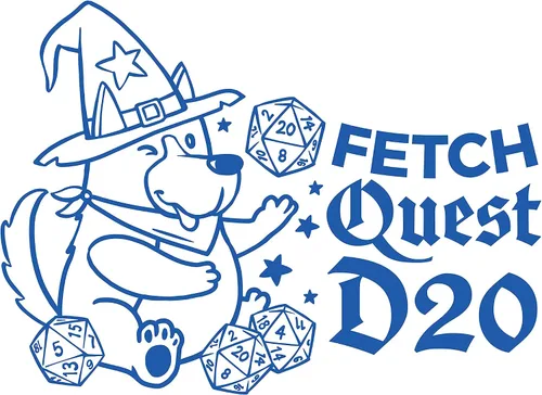 Vista 2 de Fetch Quest Doggy D20 (azul)