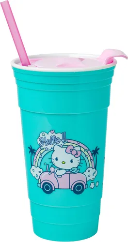 Vista 15 de Silver Buffalo Disney Encanto Family is Everything - Vaso de plástico de 32 onzas con tapa y popote