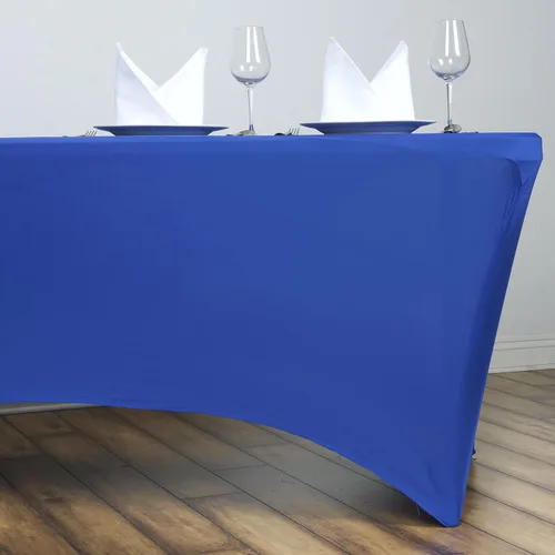 Vista 3 de BalsaCircle - Mantel rectangular de elastano ajustable de elastano de 6 pies, color verde manzana, elástico, para decoración de boda, comedor