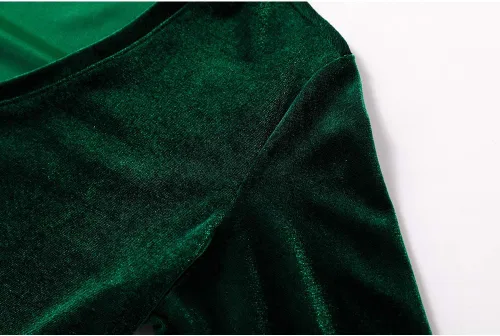 Vista 3 de Camiseta de terciopelo elástico para mujer, para gimnasio, correr, cuello en V