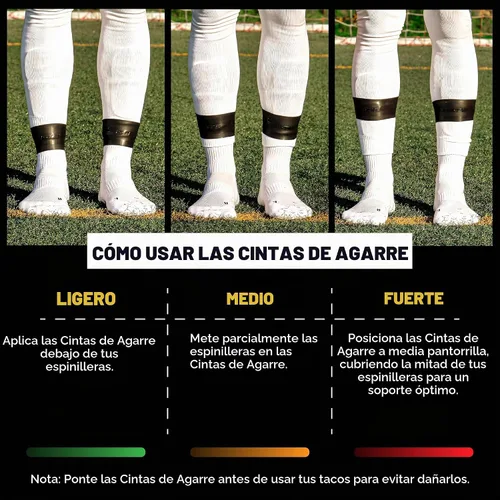 Vista 8 de ® Correas para Espinilleras de Fútbol de Silicona para Hombres, Mujeres y Jóvenes