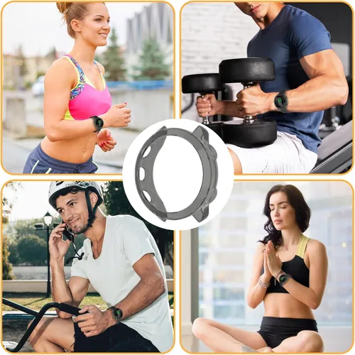 Vista 7 de Paquete de 3 protectores de pantalla de TPU suave para Garmin Negro + negro + negro
