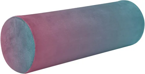 Vista 10 de Almohada cervical para el cuello con degradado azul y amarillo, almohada cervical con funda extraíble lavable, almohadas de cuello de espuma