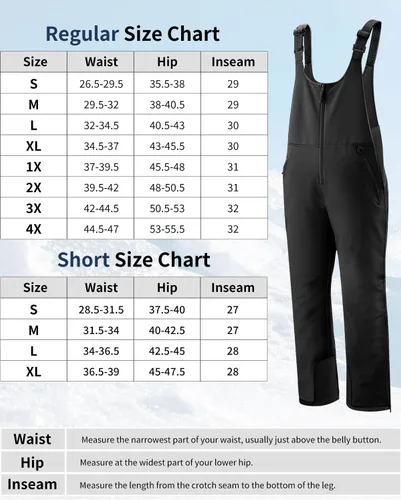 Vista 5 de Sportneer Pantalones de nieve para mujer, pantalones de esquí con aislamiento esencial para mujer, overol para esquí y snowboard