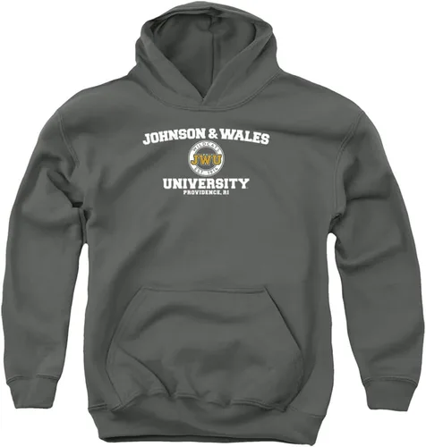 Vista 8 de Johnson & Wales University - Sudadera con capucha con logotipo oficial del círculo para niños y niñas