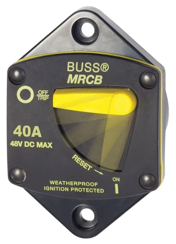 Vista 2 de Blue Sea Systems - Disyuntor 7035 Serie 187, montaje en panel, 25 A