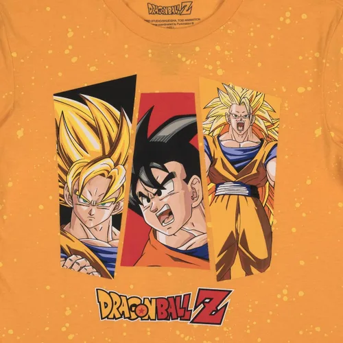 Vista 5 de Dragon Ball Z - Paquete de 2 camisetas de manga corta con cuello redondo para niño