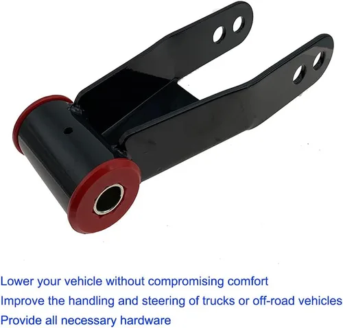 Vista 3 de Kit de grillete trasero de 2 pulgadas para Chevy Tahoe Silverado K1500 K2500 S10 GMC Yukon Sierra C1500 C2500 Ranger F-150 Reemplazar 410520