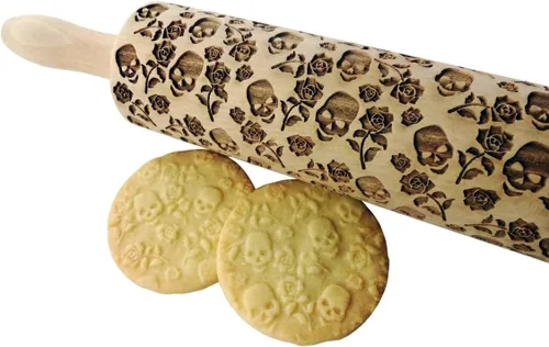 Vista 2 de Rodillo de grabado con láser para grabar galletas caseras de Halloween Algis Crafts