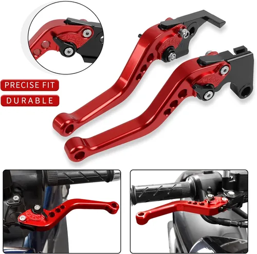 Vista 2 de HAONEL Juego de palancas de embrague de freno corto CNC de aluminio compatible con Kawasaki 2017-2021 Z650 Z900 Ninja 650R ER-6F Vulcan S 650 EN650
