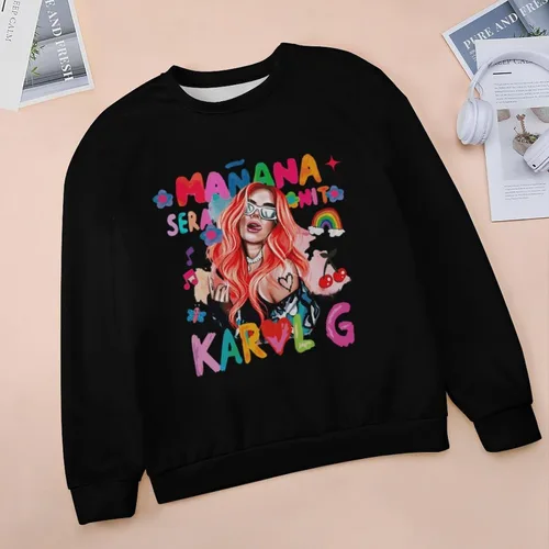 Vista 3 de PAPERBAGS Sudadera para mujer, cuello redondo, manga larga, informal, sin botones