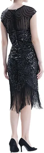 Vista 5 de Christmas Party Dress Party Sexy Dress Fashion Solid Color Sequin Fringe Dress New Years Eve. Women's Dresses