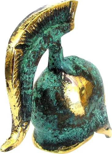 Vista 4 de IconsGr Museo de Bronce Griego Antiguo Réplica del Casco de Oficial Espartano (387)