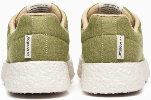 Vista 5 de LE Mouton Mate - Zapatos cómodos de lana merino para caminar Zapatos de plataforma para hombres y mujeres Zapatos deportivos ligeros ecológicos