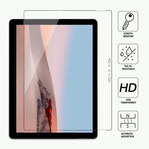 Vista 7 de Megoo Protector de pantalla para Microsoft Surface Go 4/3/2/1, vidrio templado 9H, anticaídas, hidrofóbico, oleofóbico, 9.5 x 6.7 in, 10,5 pulgadas