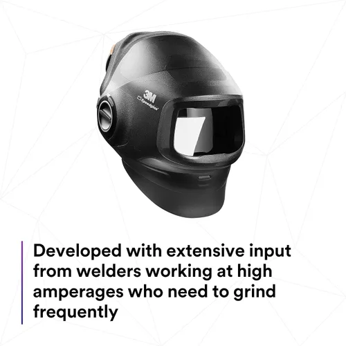 Vista 3 de 3M Speedglas 46-0099-35 - Casco de soldadura resistente G5-01, cubierta rígida para cuello, cubierta de tela para la cabeza sin ADF, 46-0099-35, 1