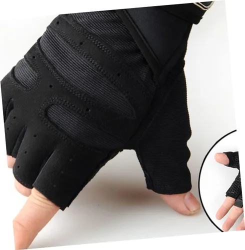 Vista 3 de BESPORTBLE 1 par de guantes deportivos para hombre, guantes de entrenamiento al aire libre, guantes de mano para hombres guantes de entrenamiento