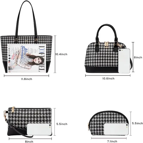 Vista 5 de Juego de 3 bolsos de mano para mujer, bolso estilo boho tipo bandolera para llevar colgado del hombro