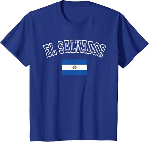Vista 56 de Camiseta vintage con diseño de la bandera de El Salvador