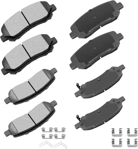 Vista 15 de cciyu - Juego de pastillas de freno de cerámica profesionales delanteras - Para Geo Prizm (1993-1997), Toyota Camry (1992-2001), Celica (1994-1997)