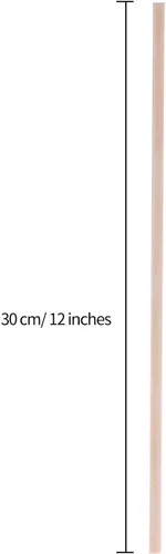 Vista 3 de Senkary Varillas de madera de 1/8 x 12 pulgadas sin terminar de madera natural para manualidades, palos de bambú para ramo de flores, 200 piezas