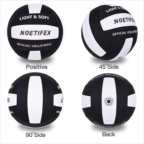 Vista 2 de Pelota de vóleibol suave - Tela súper suave, pelota de vóleibol ligera para práctica en interiores, segura y silenciosa, para niños, jóvenes