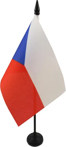 Vista 63 de AZ FLAG Aland Table Flag 4x6 in 100D Polyester Plastic Base Indoor use Finnish 15x10 cm desk flag stitched finish with reinforced edges with