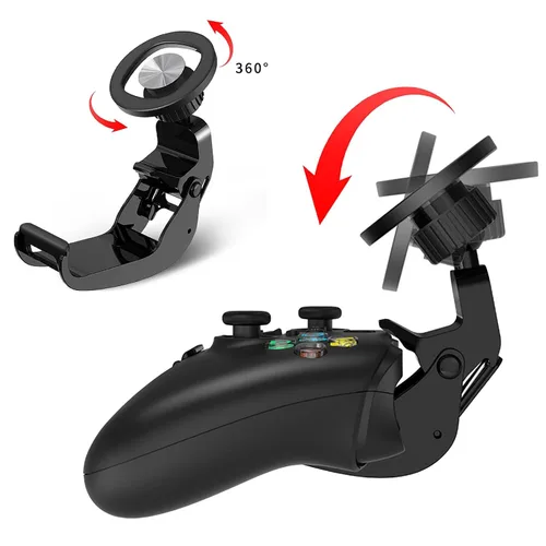 Vista 3 de Controller Phone Holder -Gamepad Clamp MagSafe Gaming Phone Mount Compatible with Xbox One,Xbox Series Controllers, Android, Mobile Phones