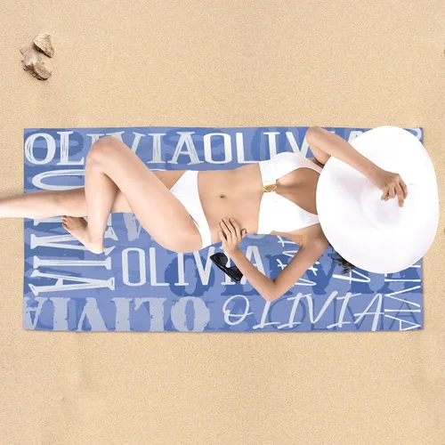Vista 3 de Toalla de playa, toallas de playa personalizadas para niños, toallas de playa para adultos y niños, microfibra de secado rápido, sin arena