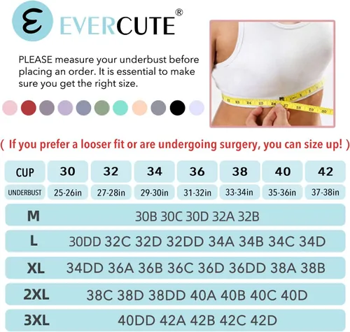 Vista 6 de Evercute Sujetador deportivo con cremallera frontal para mujer, brasier deportivo sin alambre, con tirantes acolchados, soporte medio, para yoga