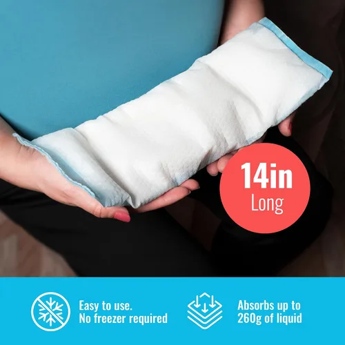 Vista 5 de ICEWRAPS Almohadillas frías posparto instantáneas para mujeres después del nacimiento: bolsas de hielo perineales para cuidado posparto, fáciles