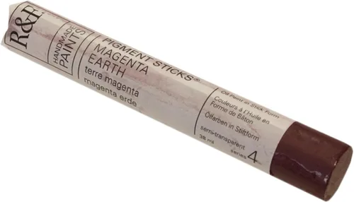 Vista 204 de R&F Handmade Paints - Pigmento profesional al óleo en barra, naranja lizarina, 6.4 fl oz