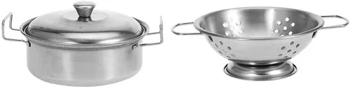 Vista 9 de 16/18/25pcs Juego de utensilios de cocina de acero inoxidable Cazo Tapas Olla Cocina Cocina (16 piezas)