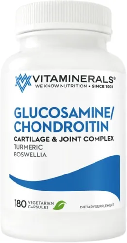 Vista 8 de Vitaminerals® 128 Glucosamina Joint Support Complejo Glucosamina-Condroitina Veggie Caps (90 unidades)