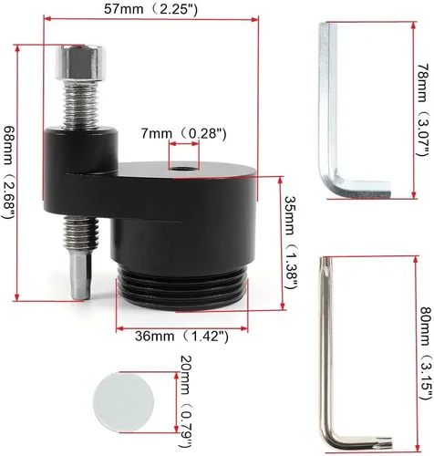Vista 5 de RASTP Herramienta de extracción de correa X3, esparcidor de embrague CVT Drive para Can-Am Defender HD10 Pro Maverick 2006-21 compatible con Can-Am