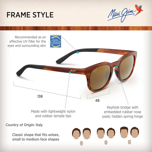 Vista 6 de Maui Jim Gafas de sol clásicas polarizadas Koko Head para hombre y mujer