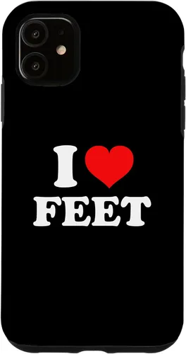 Vista 7 de Funda para iPhone 13 I Love Feet