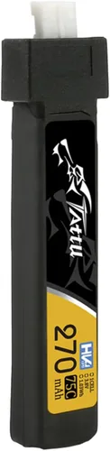 Vista 3 de Buddy RC Tattu 270mAh 1S 75C 3.8V Paquete de batería Lipo de alto voltaje con JST-PHR 2.0 Plug (5pcs)