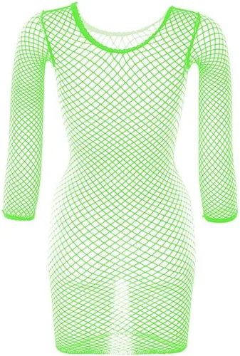 Vista 2 de Lencería elástica de malla para mujer, sin costuras, ropa de dormir, talla libre