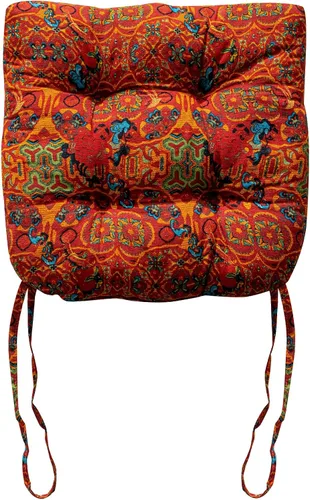 Vista 29 de vctops Cojines para silla de estilo rústico con estampado de pájaros y lazos Cojines para silla en forma de U suaves y cómodos Almohadillas