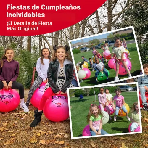 Vista 6 de WALIKI Bola Hippity Hop para adolescentes Hopper rosa de 22 pulgadas Bola de salto y salto para juego activo y diversión al aire libre
