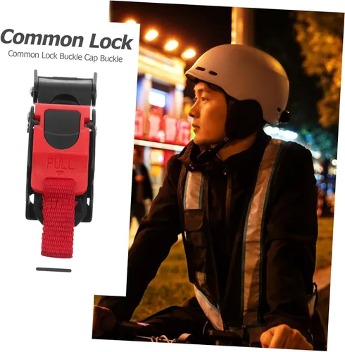 Vista 5 de LIOOBO Hebilla para motocicleta, sistema de bloqueo de liberación universal, construcción de nailon resistente, fácil de usar, cierre seguro