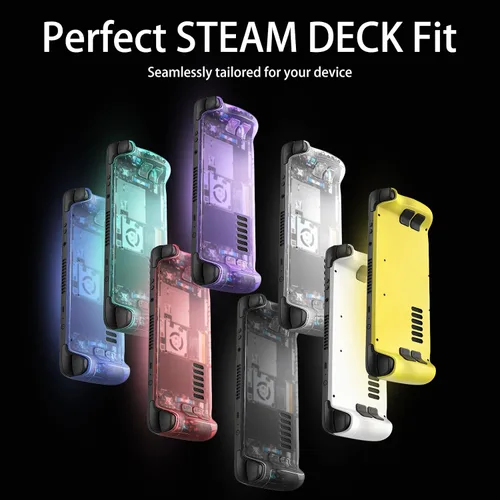 Vista 3 de VeoryFly Transparent Back Plate Compatible With Steam Deck,DIY Clear Edition Replacement Shell Case Set Work for Steam Deck,Enhanced Version More